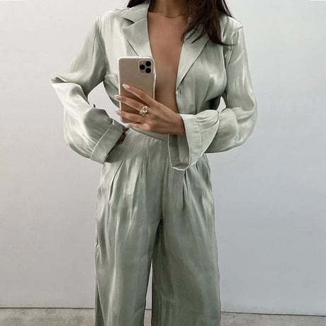 Satin Two piece Set