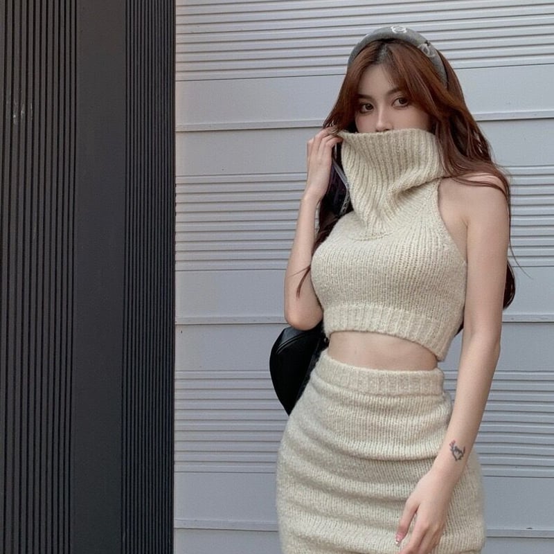 ハイネック ニット 上下セット | PLASTIC BUNNY