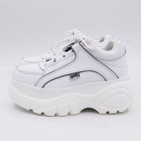 White Reflective プラットフォームシューズ