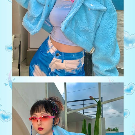 2色 Fluffy Jacket