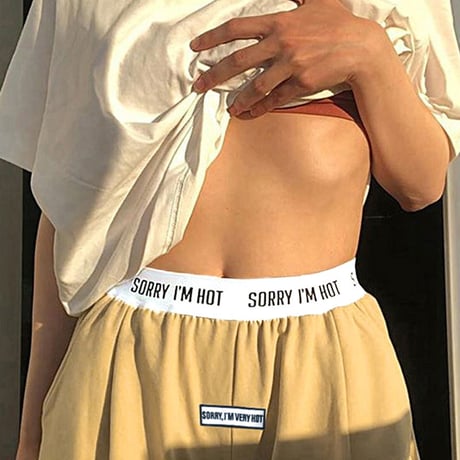 2色 Sorry I'm Hot  Pants