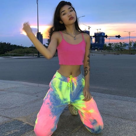 Colorful Tie-Dye スエットパンツ