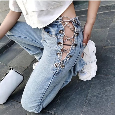 Chain Up  デニムパンツ
