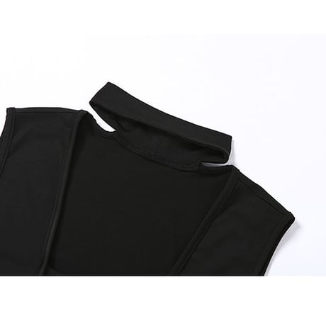 チョーカーネック  Cut out ボディスーツ