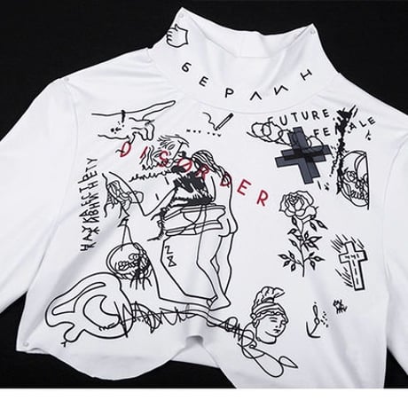 Trippy Art Cropped Top