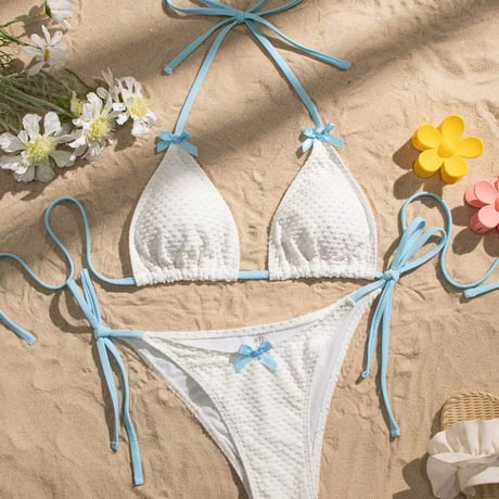 ブルーストラップ セクシー ビキニ 水着