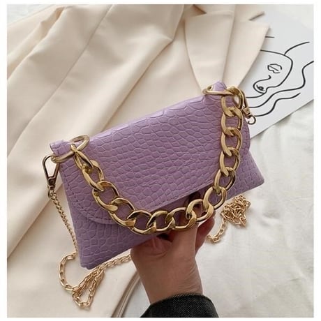 4色 Double Gold Chain バッグ