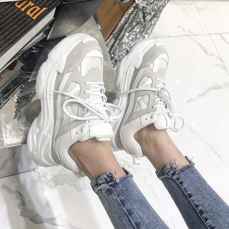 2色 Platform Sneakers ダッドシューズ