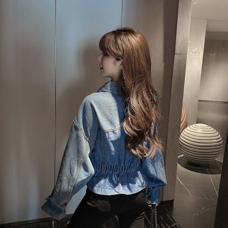 V neck Denim Jacket