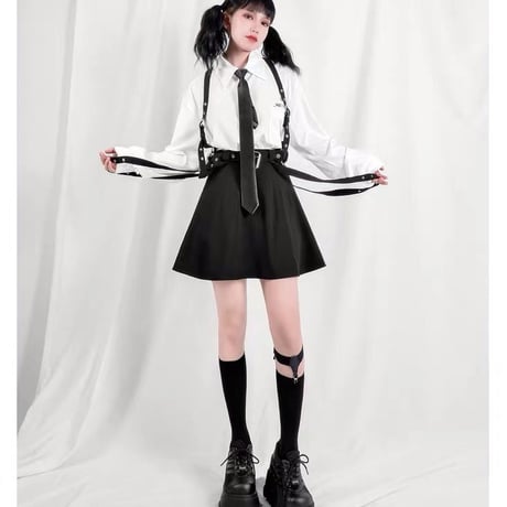 Night Dolls サスペンダー Jump Skirt