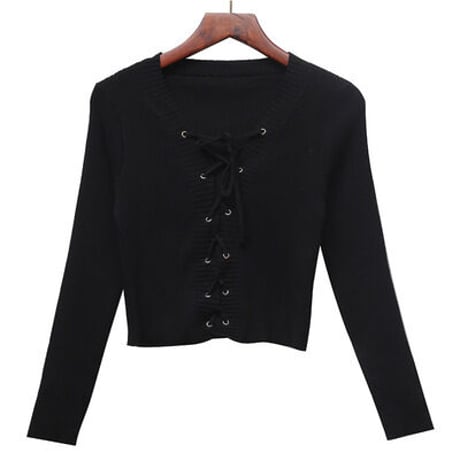 4色 Lace up Top