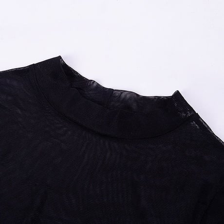 シースルー Mesh ワンピース ドレス