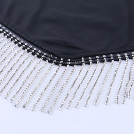 Line Stoneタッセル Top