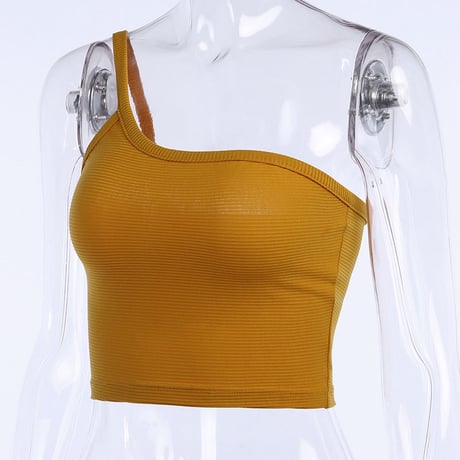 2色 One-Shoulder Top