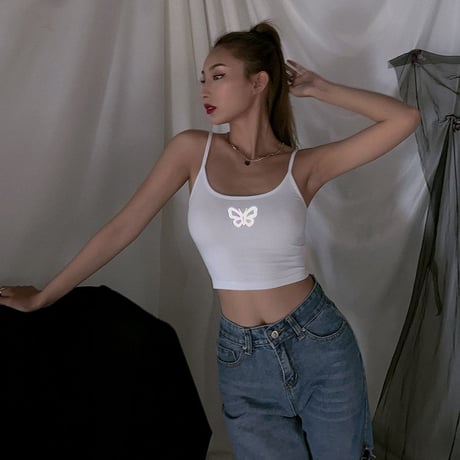 Reflective Butterfly Top