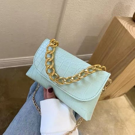 4色 Double Gold Chain バッグ