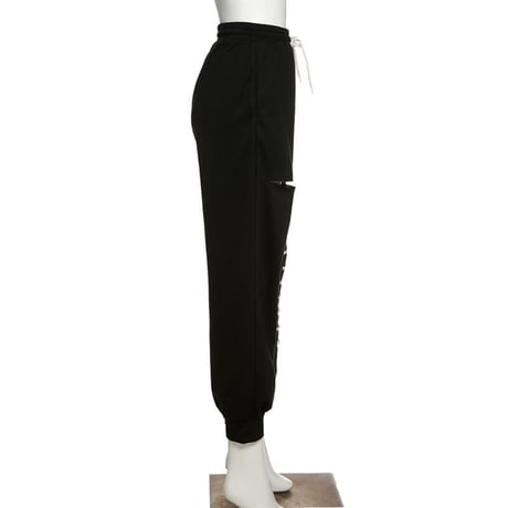 2色 Lace up cut パンツ