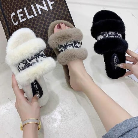 3色 Fluffy Logo Slide