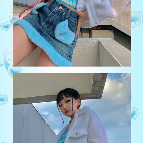 2色 Fluffy Jacket