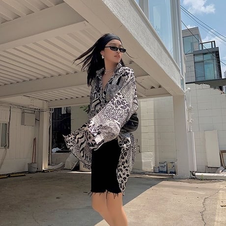 Animal Pattern ロングシャツ