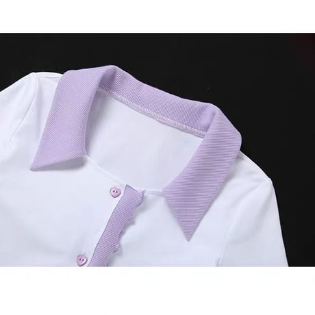 Collared ボタンダウン Top
