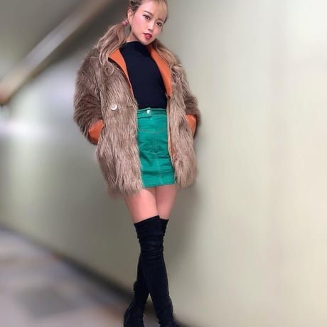 3色 FAUX FUR ブレザージャケット