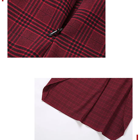 アシンメトリー Plaid スカート