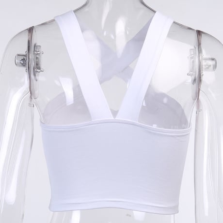 2色 Cross Neck Top