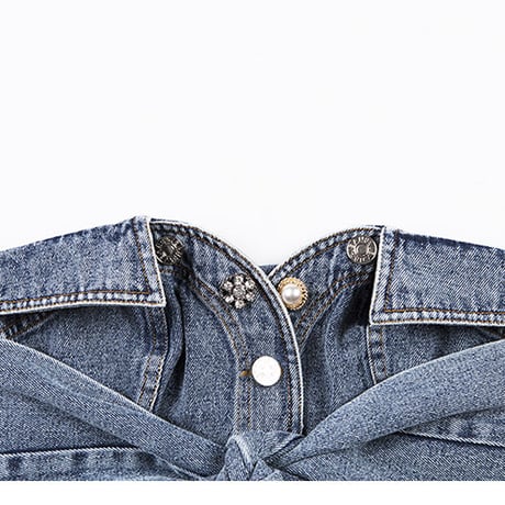 変形 Denim ビスチェ Top