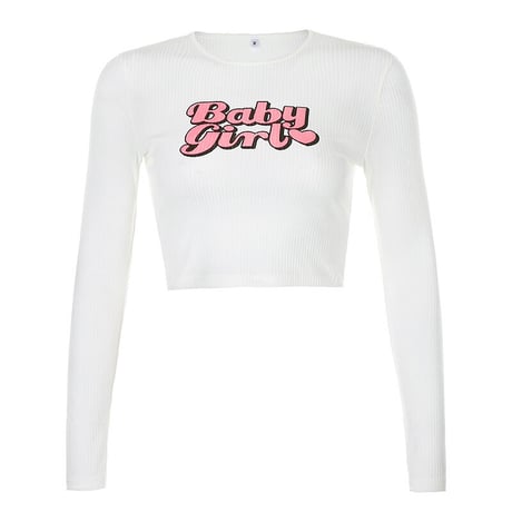Baby Girl リブニット Top