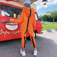 8色 Stylish Back Zipper 上下セットアップ