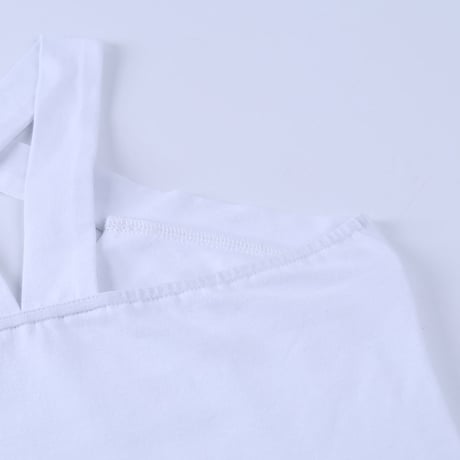 2色 Cross Neck Top