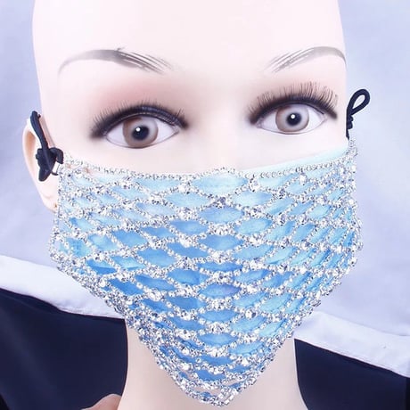 【即日発送】ラインストーン Fashion マスク 【医療用マスク一枚無料プレゼント】