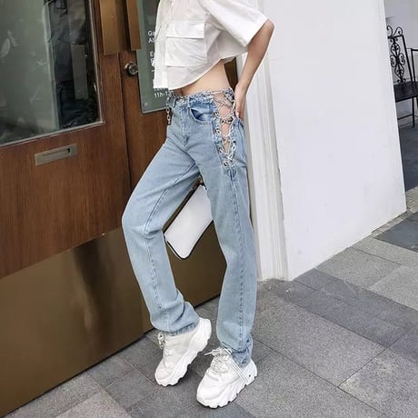Chain Up  デニムパンツ