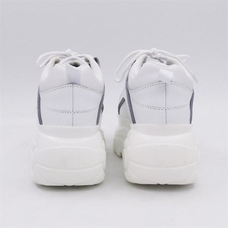 White Reflective プラットフォームシューズ