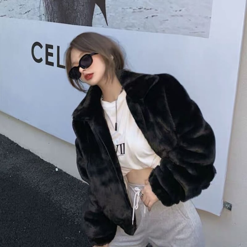 Fluffy FUR ジャケット | PLASTIC BUNNY