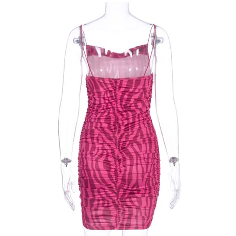 Pinky Zebra ドレス