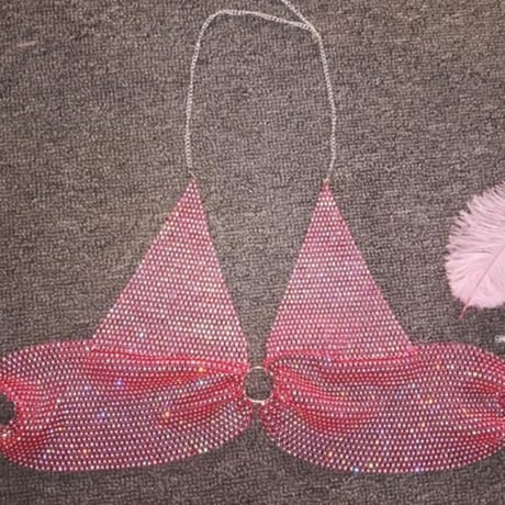 6色 Bling-Bling Diamond Bra Top