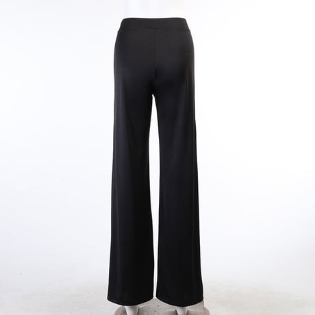 Front slit ハイウエスト フレアパンツ