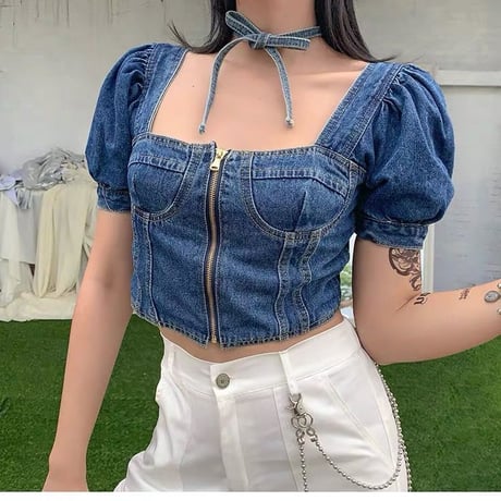 Puffy デニム Top