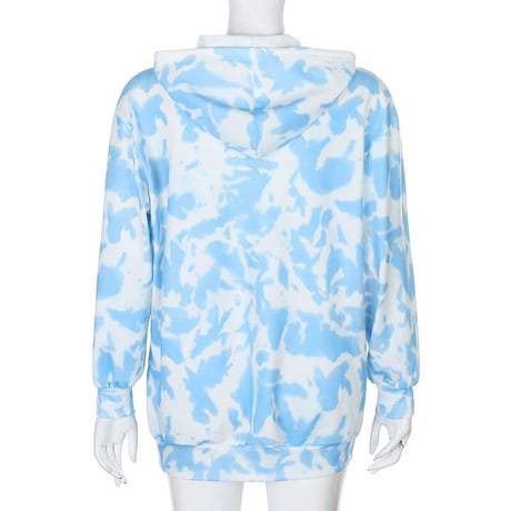 2色 Tie-Dye Zip up Hoodie パーカー