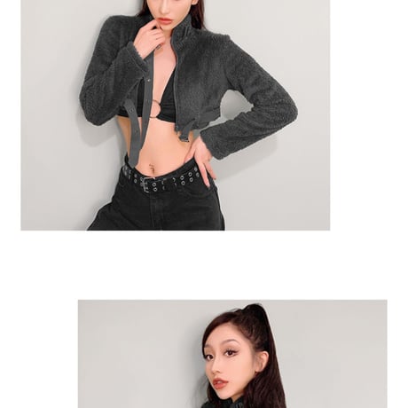 Fluffy half Jacket