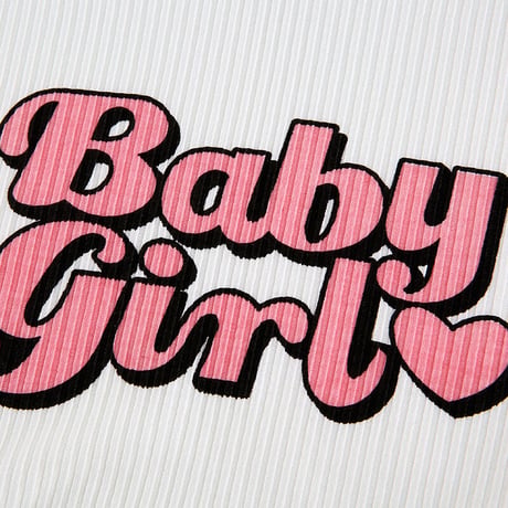 Baby Girl リブニット Top