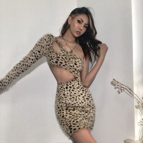 Leopard Fur Dress