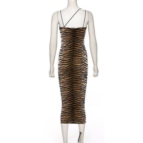 2色 Animal Pattern Dress
