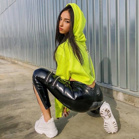 Thunder Bolt Cropped パーカー