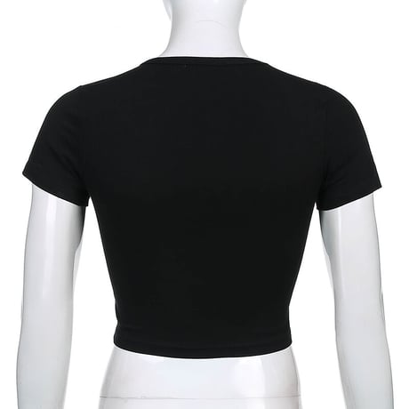 2色 Graphic Cropped  Tee