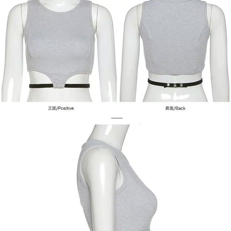 Strapped Cut out Top