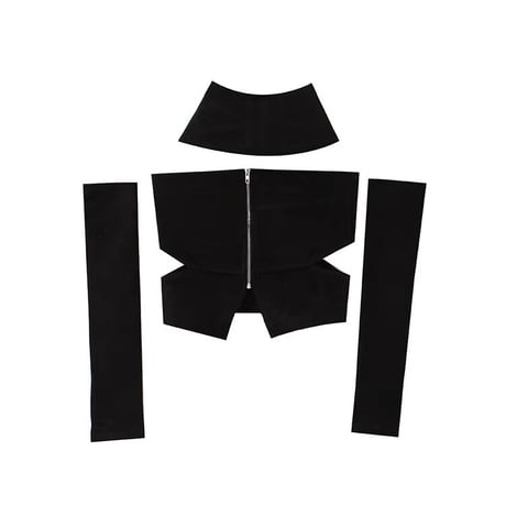 2色 Stylish Top Black White