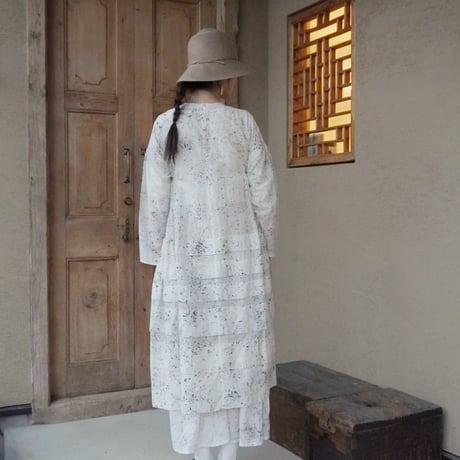 tabrik シルクコットンタックドレス　＜LOGWOOD＞
